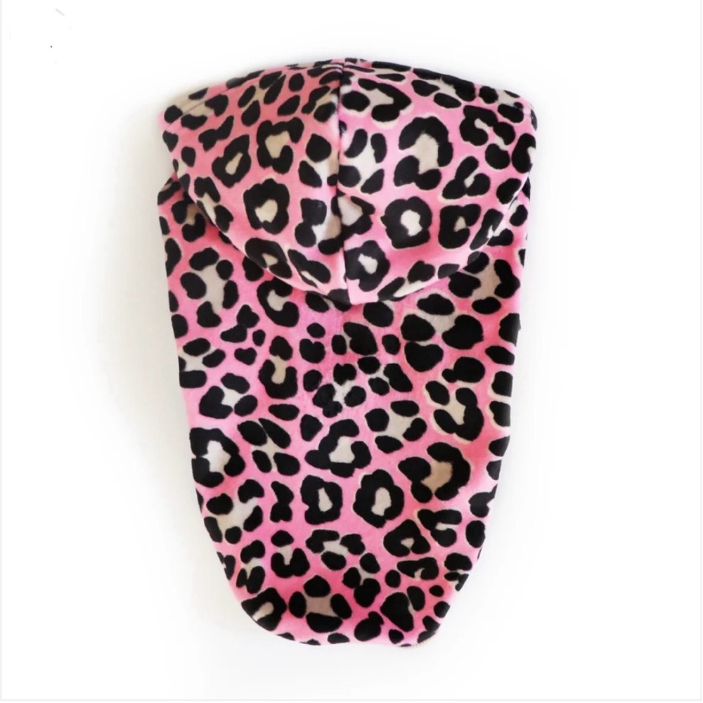 LE CHIEN BLEU NY Leopard Hoodie for Dog — Size XS